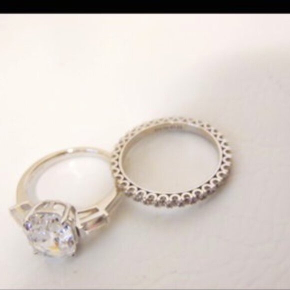 Radiance by Absolute Simulated Diamond & Eternity Band Ring Size 9 - Picture 3 of 4